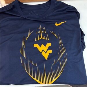 Nike Navy and Gold West Virginia Graphic Tee NWOT